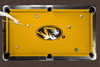 Missouri Tigers 9' Recreational Billiard Table Felt - Oval Logo