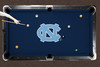North Carolina Tar Heels 9' Recreational Billiard Table Felt - Logo on Navy