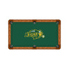 North Dakota State Bison 9' Recreational Billiard Table Felt - Logo on Green
