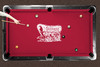 Oklahoma Sooners 7'/8' Recreational Billiard Table Felt - Sooner Schooner