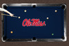 Ole Miss Rebels 7'/8' Recreational Billiard Table Felt - Script Logo