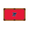 Ole Miss Rebels 9' Recreational Billiard Table Felt - Script M Logo