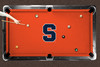 Syracuse Orange 9' Recreational Billiard Table Felt - Block S on Orange