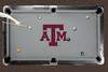 Texas A&M Aggies 7'/8' Recreational Billiard Table Felt - Logo on Gray