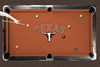 Texas Longhorns 9' Recreational Billiard Table Felt - Retro Logo