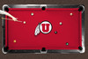Utah Utes 7'/8' Recreational Billiard Table Felt - Mascot