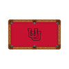 Utah Utes 7'/8' Recreational Billiard Table Felt - Text Logo