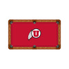Utah Utes 9' Recreational Billiard Table Felt - Mascot