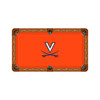 Virginia Cavaliers 7'/8' Recreational Billiard Table Felt - Logo on Orange
