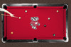 Wisconsin Badgers 9' Recreational Billiard Table Felt - Mascot