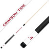 Alabama Crimson Tide Custom Engraved White Billiard Cue - Crimson