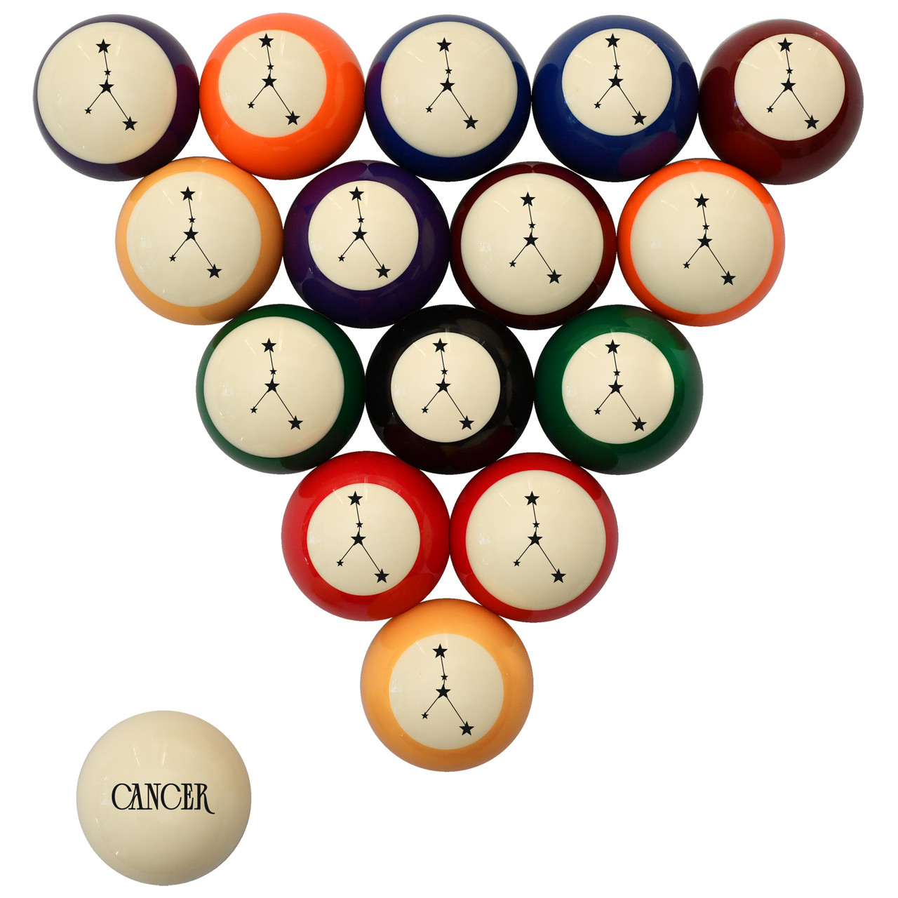 Astrological Ball Set: Cancer | CueSight.com