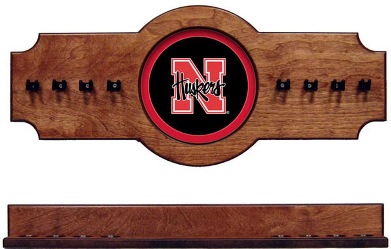 Nebraska Cornhuskers 8 Cue Wall Rack