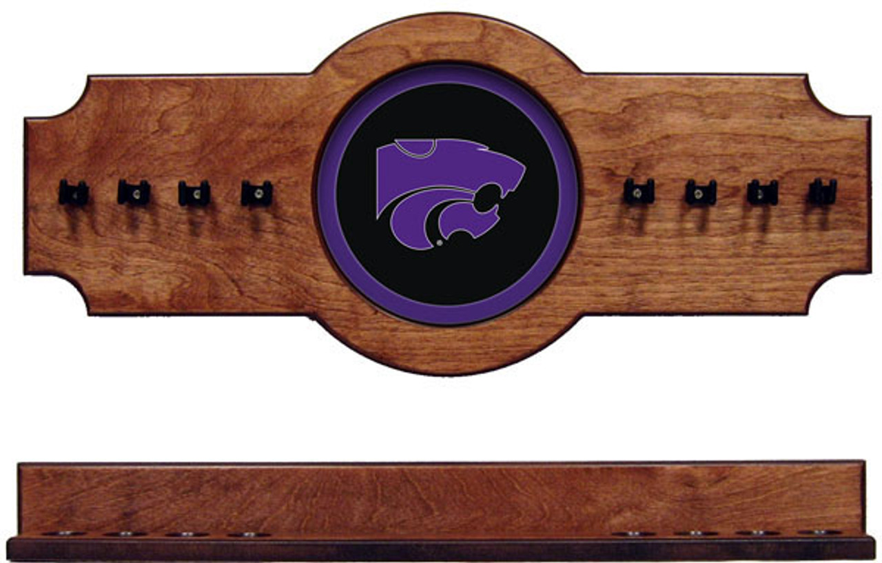 Kansas State Wildcats 8 Cue Wall Rack