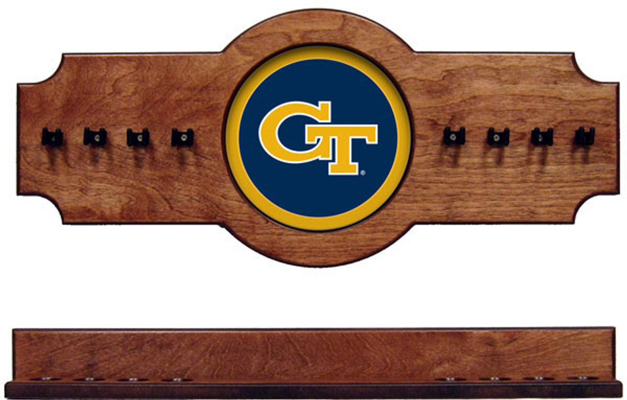 Georgia Tech Yellow Jackets 8 Cue Wall Rack