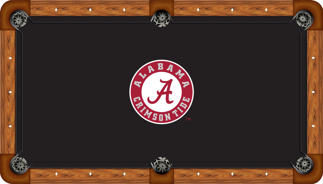 Alabama Crimson Tide 8 foot Custom Pool Table Felt