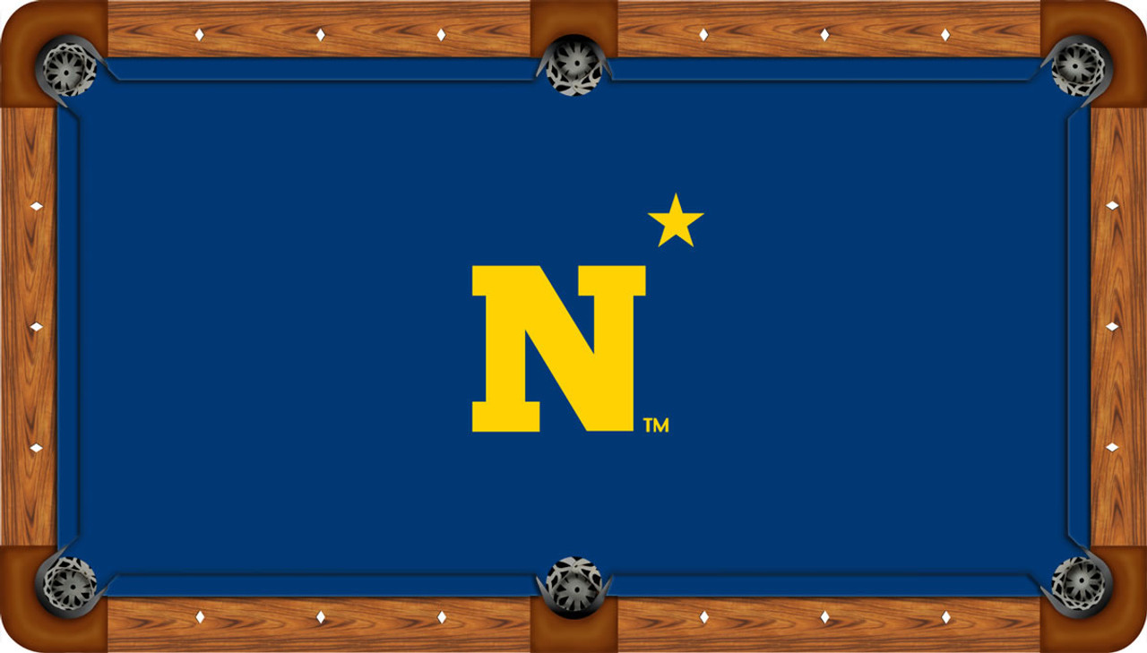 Navy Midshipmen 7 foot Custom Pool Table Felt