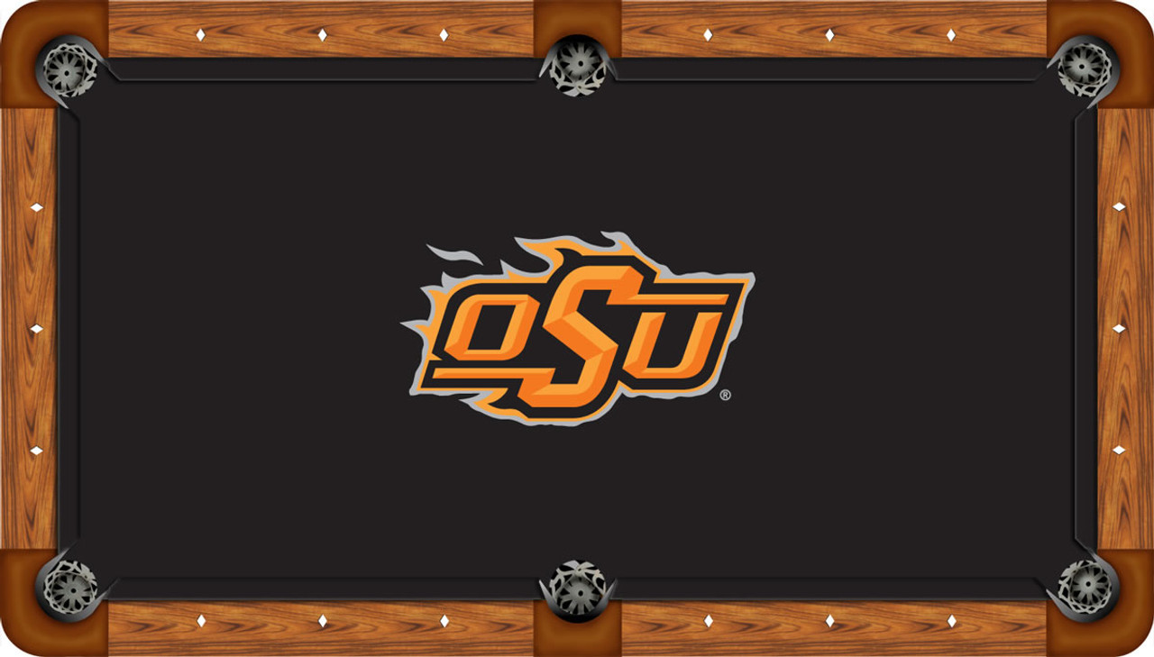 Oklahoma State Cowboys 8 foot Custom Pool Table Felt