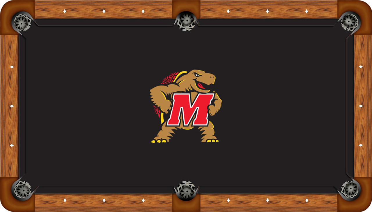 Maryland Terrapins 8 foot Custom Pool Table Felt