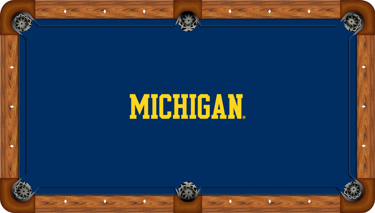 Michigan Wolverines 7 foot Custom Pool Table Felt