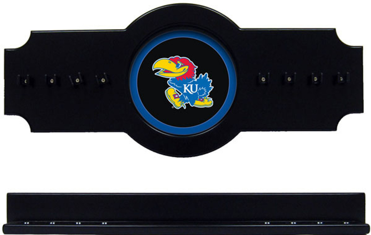 Kansas Jayhawks 8 Cue Wall Rack