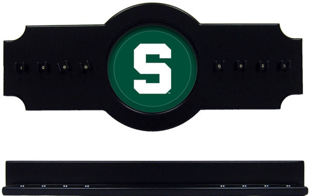 Michigan St. Spartans 8 Cue Wall Rack