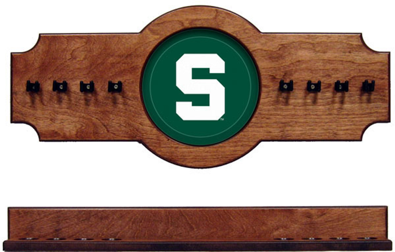 Michigan St. Spartans 8 Cue Wall Rack