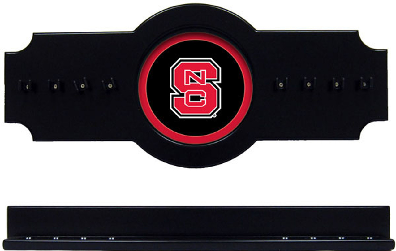 NC State Wolfpack 8 Cue Wall Rack