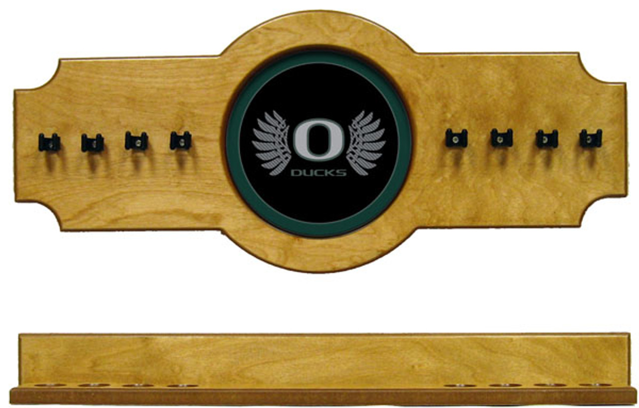 Oregon Ducks 8 Cue Wall Rack