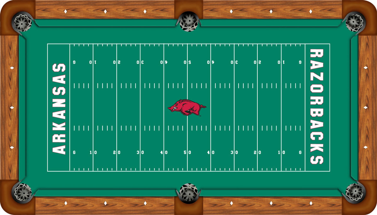 Arkansas Razorbacks 8 foot Custom Pool Table Felt