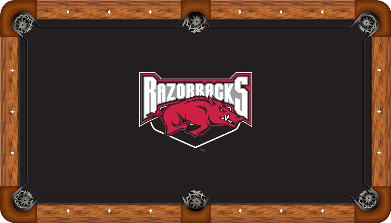 Arkansas Razorbacks 8 foot Custom Pool Table Felt