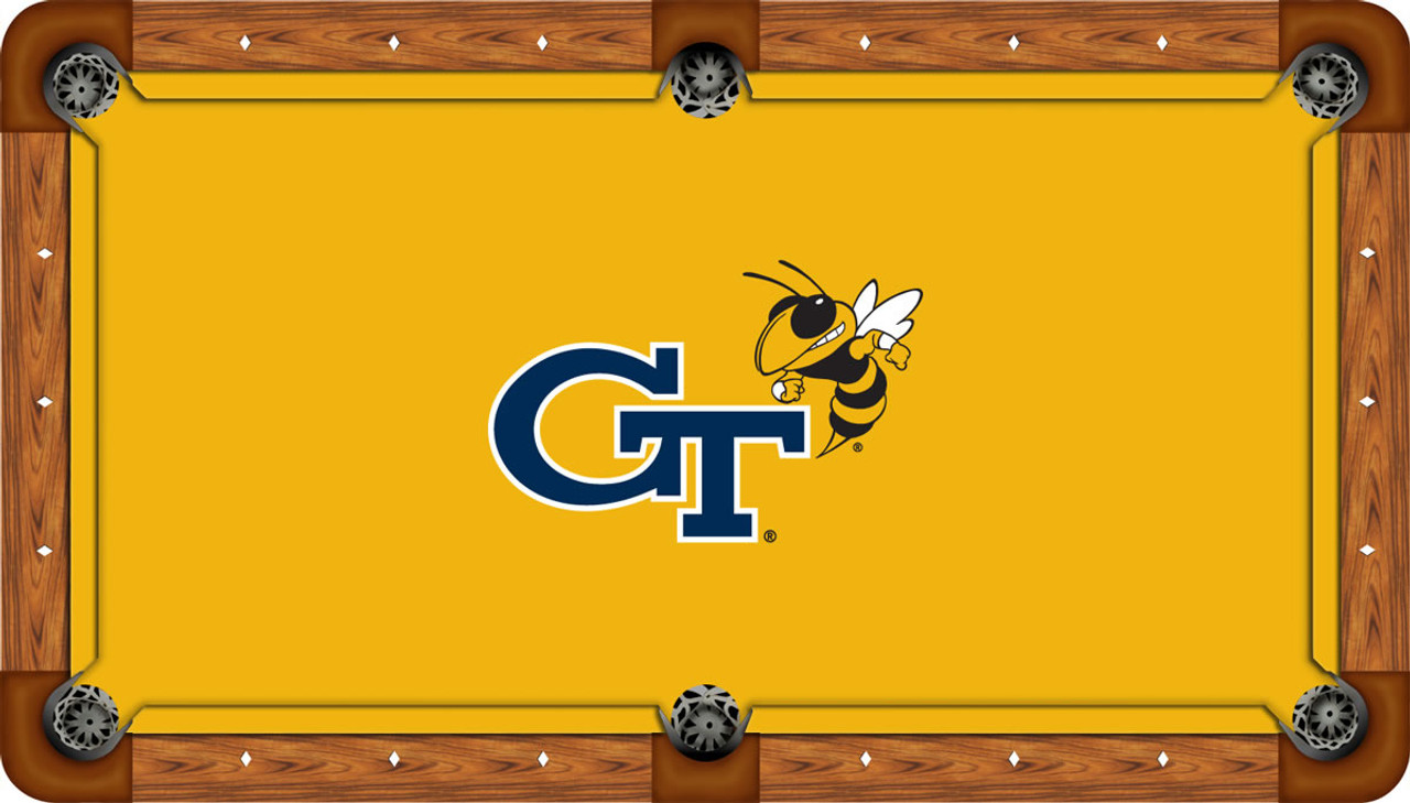 Georgia Tech Yellow Jackets 7 foot Custom Pool Table Felt