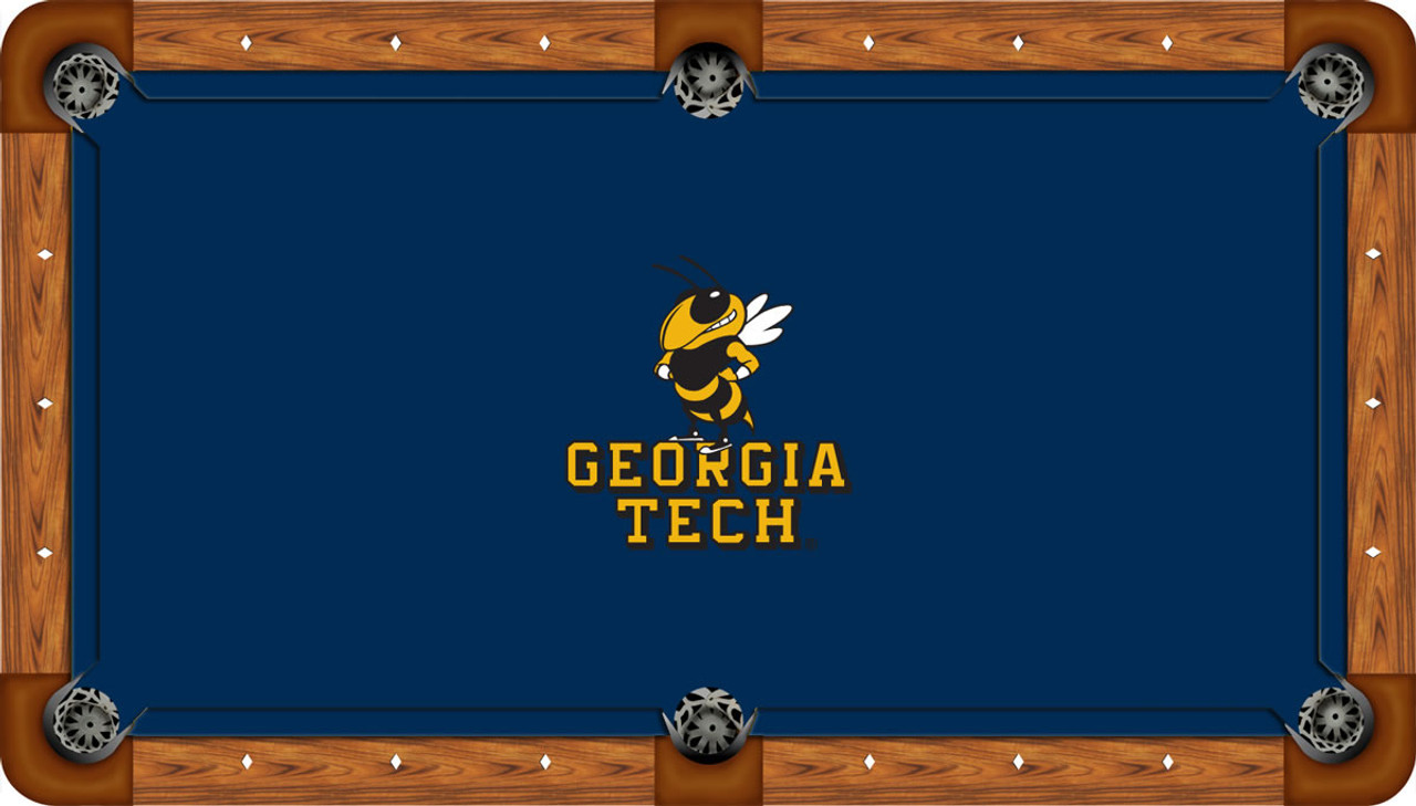 Georgia Tech Yellow Jackets 8 foot Custom Pool Table Felt