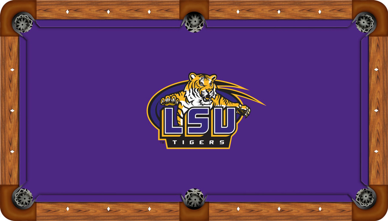 LSU Tigers 7 foot Custom Pool Table Felt