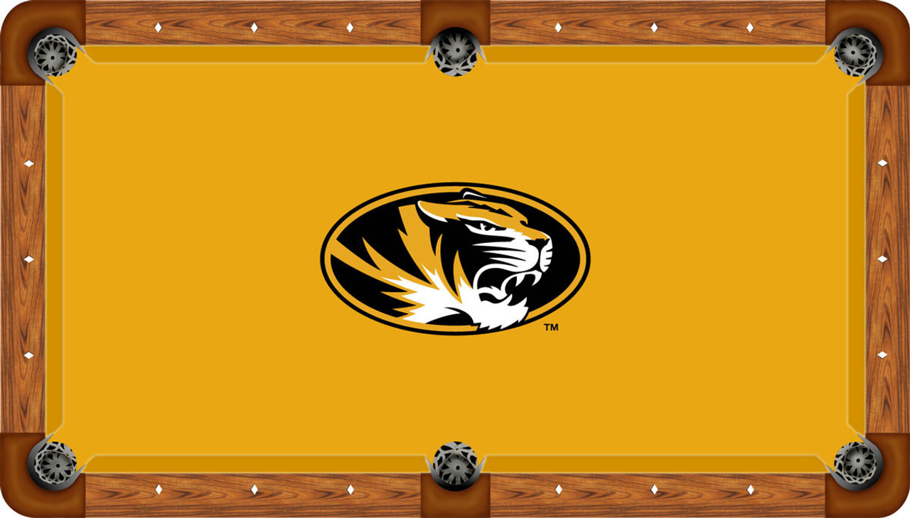 Missouri Tigers 8 foot Custom Pool Table Felt