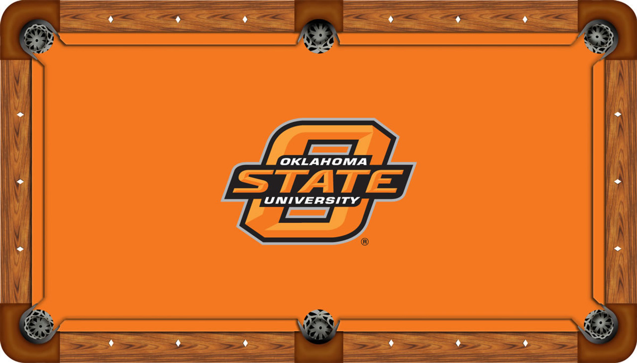 Oklahoma State Cowboys 9 foot Custom Pool Table Felt