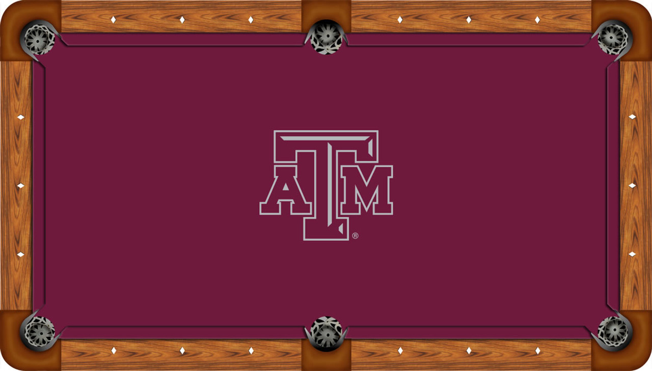 Texas A&M Aggies 8 foot Custom Pool Table Felt