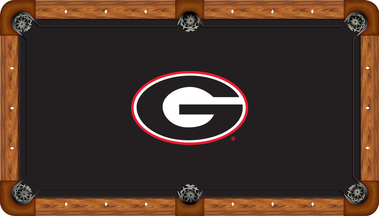 Georgia Bulldogs 8 foot Custom Pool Table Felt