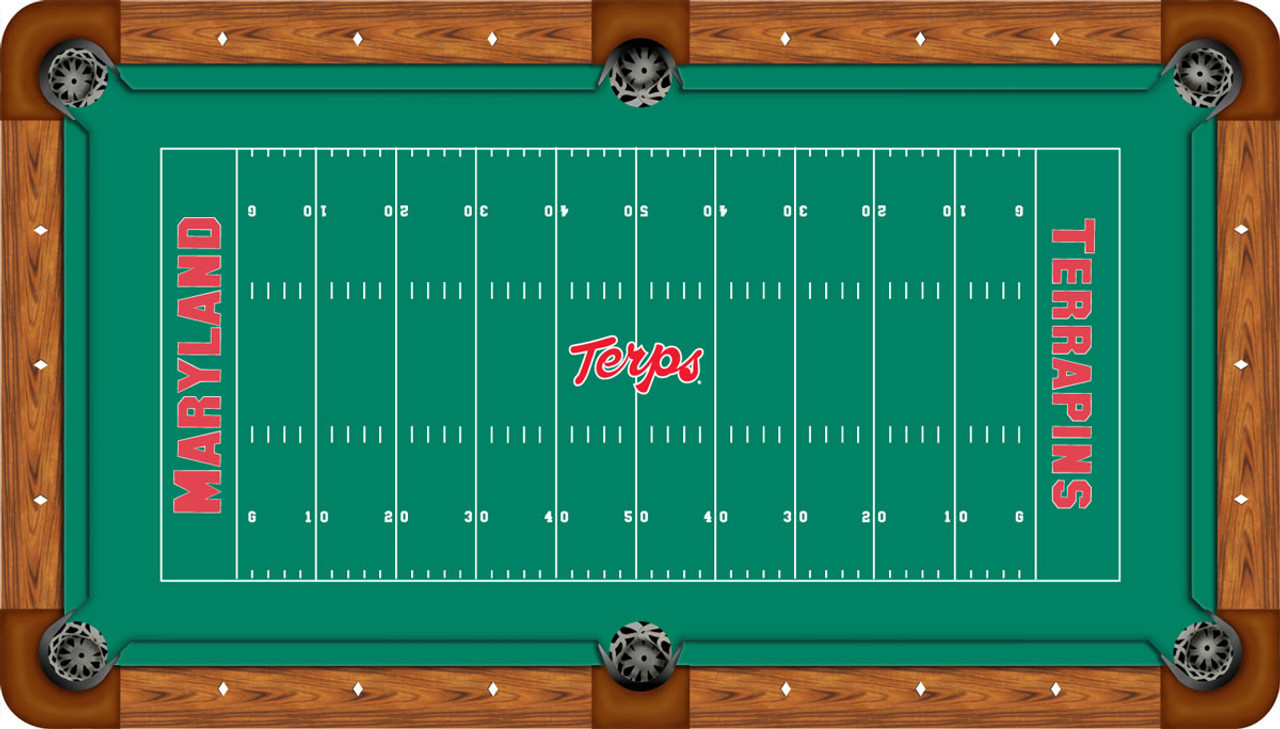 Maryland Terrapins 7 foot Custom Pool Table Felt