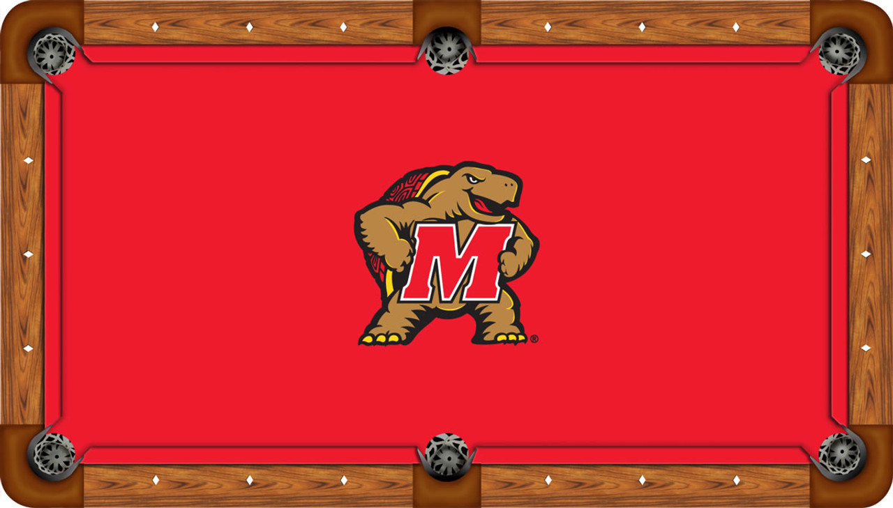 Maryland Terrapins 7 foot Custom Pool Table Felt