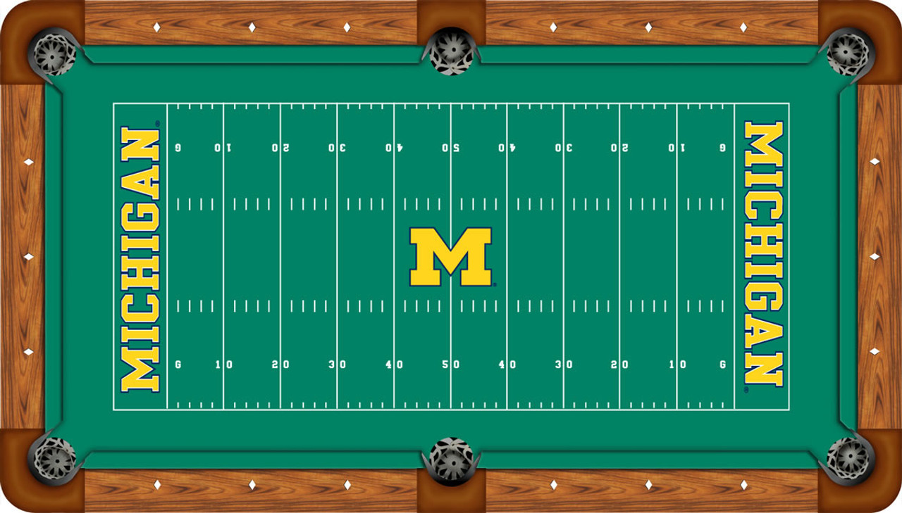 Michigan Wolverines 9 foot Custom Pool Table Felt