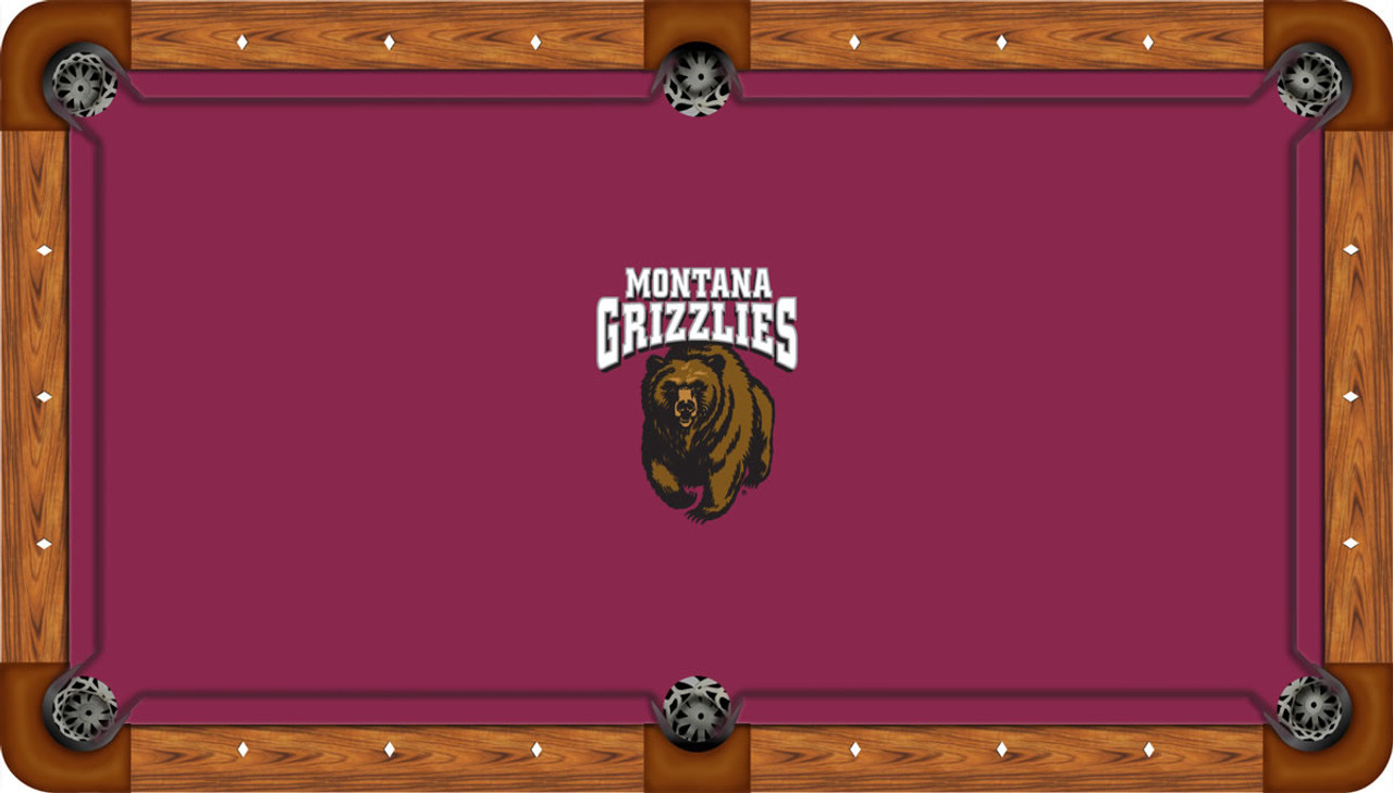 Montana Grizzlies 8 foot Custom Pool Table Felt