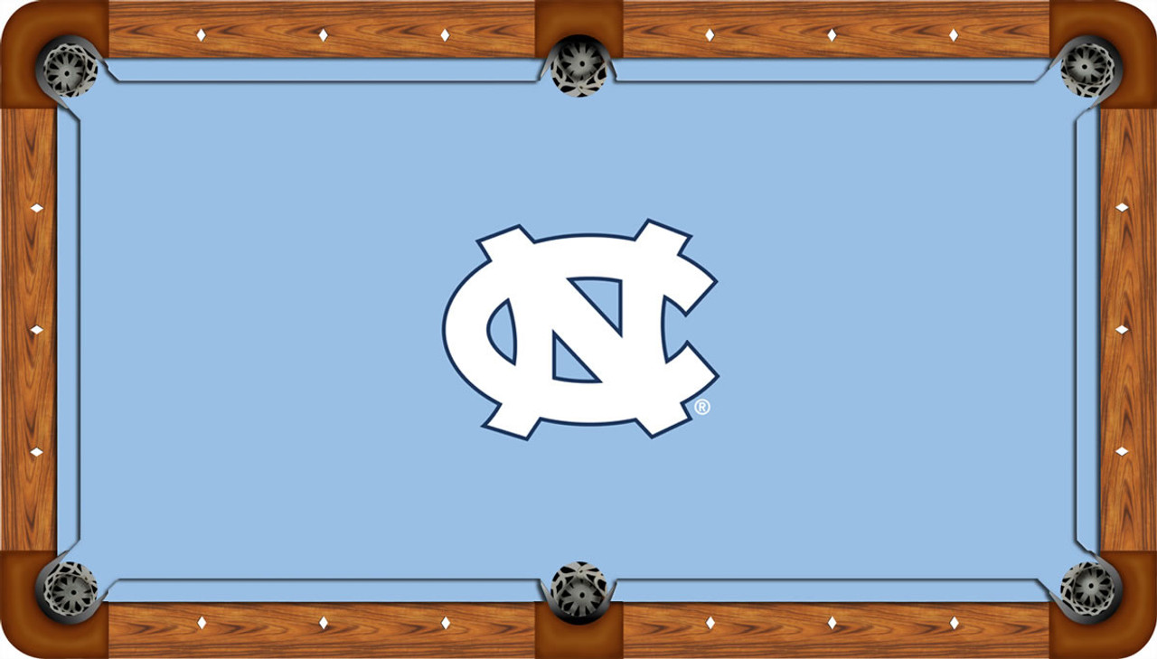 North Carolina Tar Heels 8 foot Custom Pool Table Felt