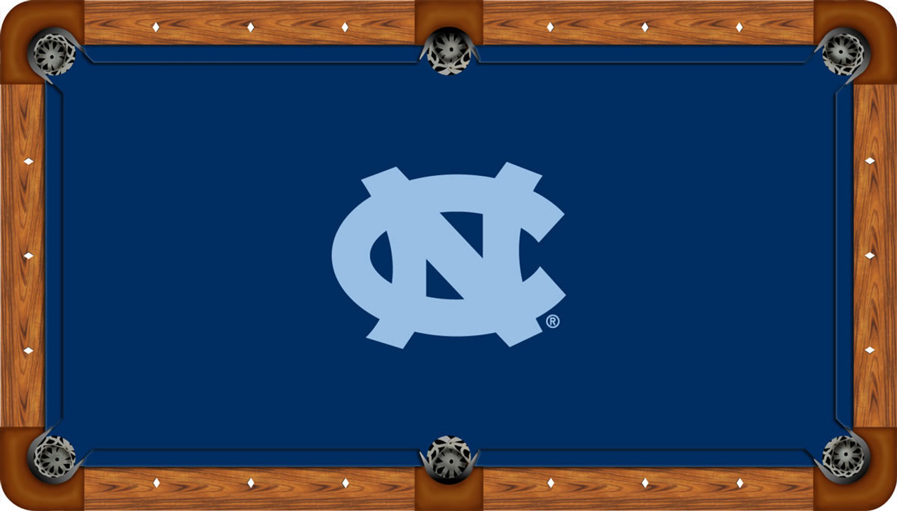 North Carolina Tar Heels 9 foot Custom Pool Table Felt