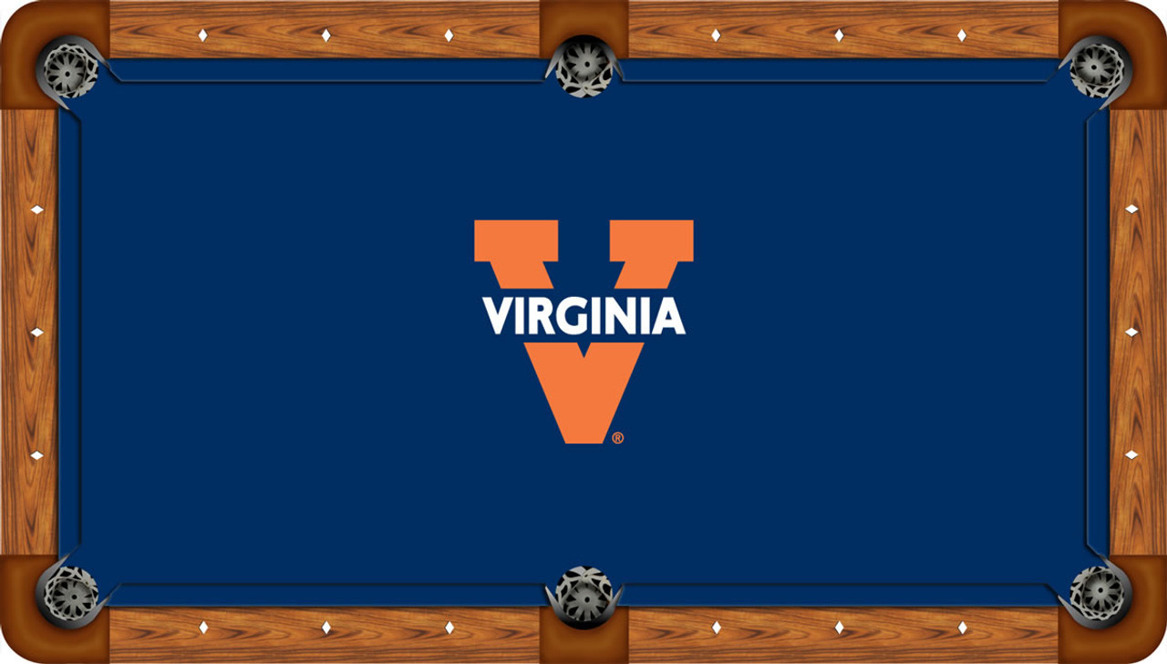 Virginia Cavaliers 7 foot Custom Pool Table Felt