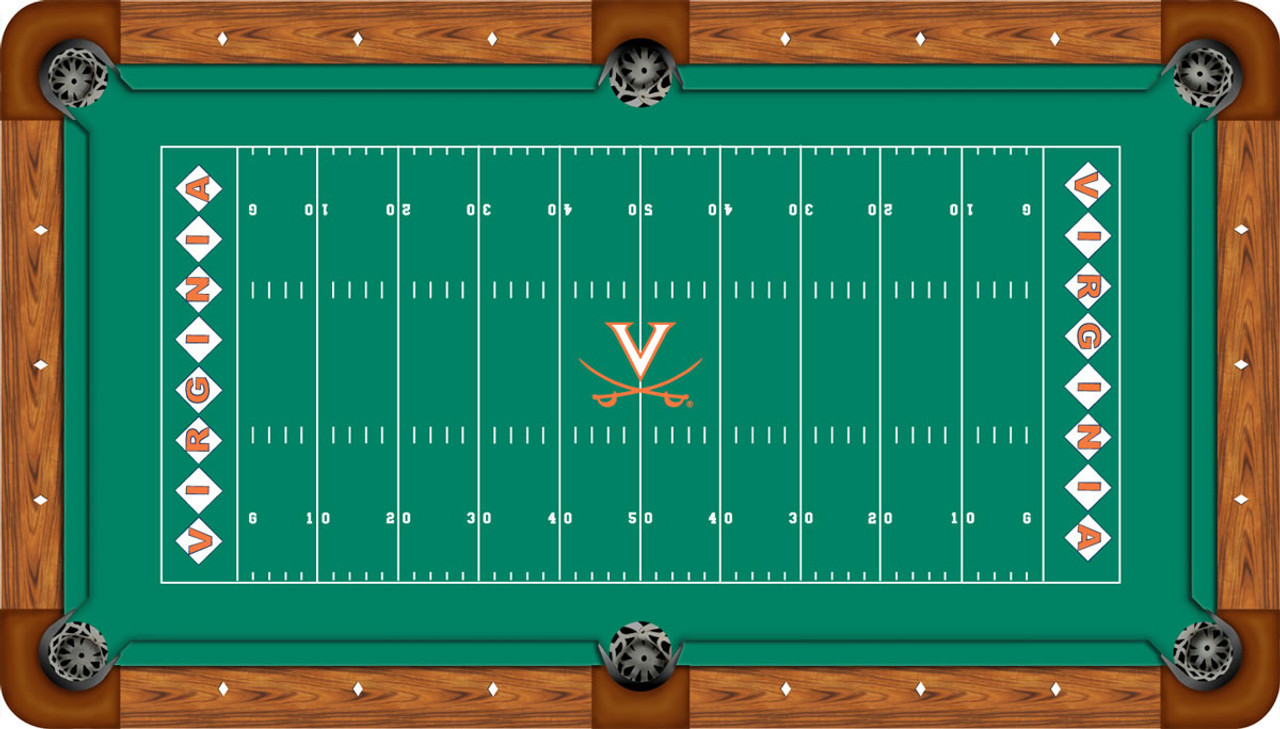 Virginia Cavaliers 9 foot Custom Pool Table Felt