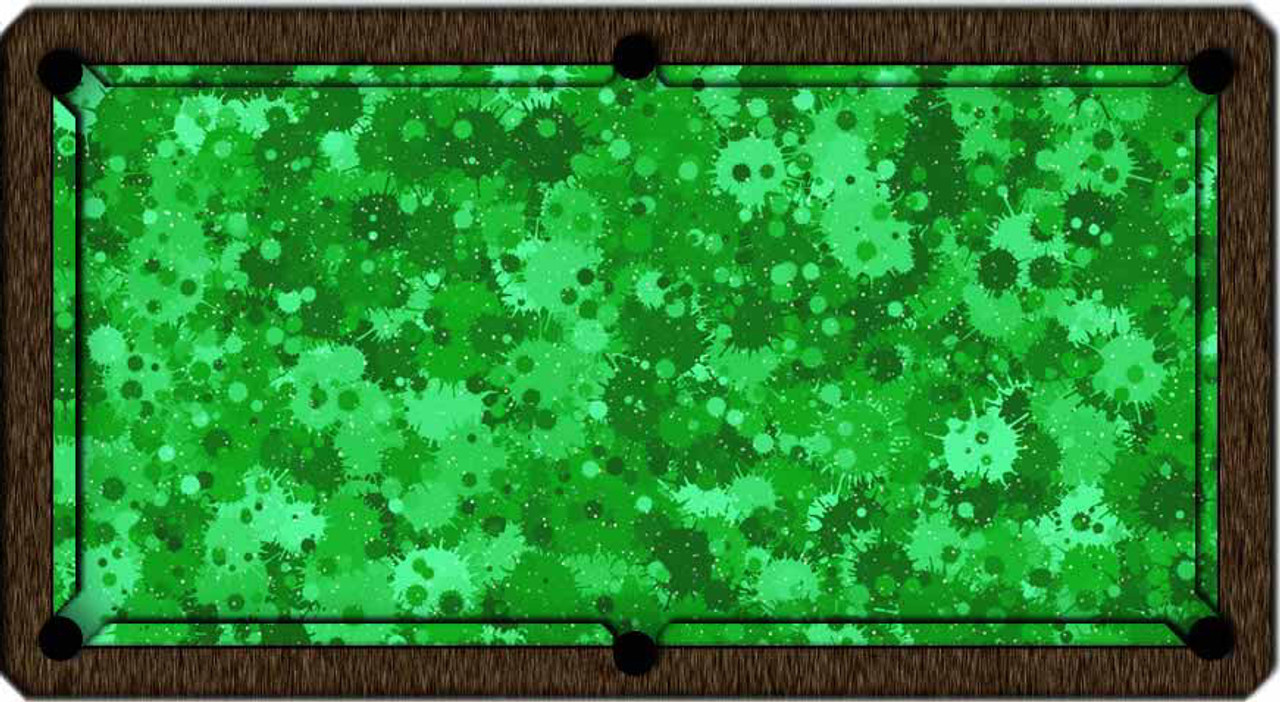 ArtScape Green Burst Pool Table Cloth