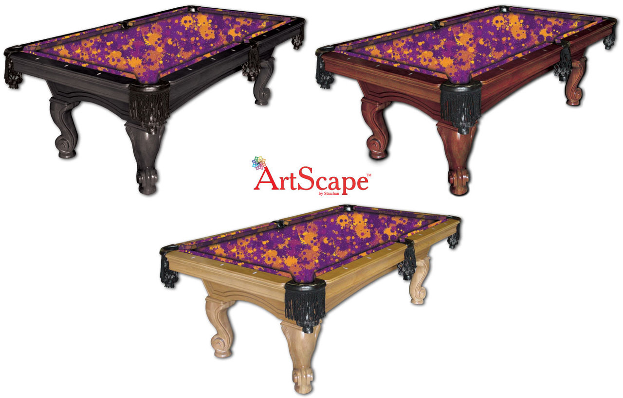 ArtScape Purple Burst Pool Table Cloth