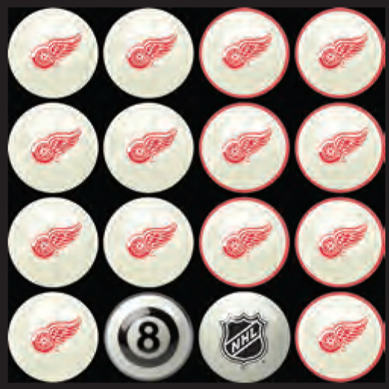 Detroit Red Wings Pool Balls | CueSight.com