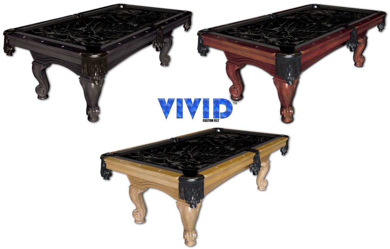VIVID Dark Angel 7'/8' Pool Table Felt